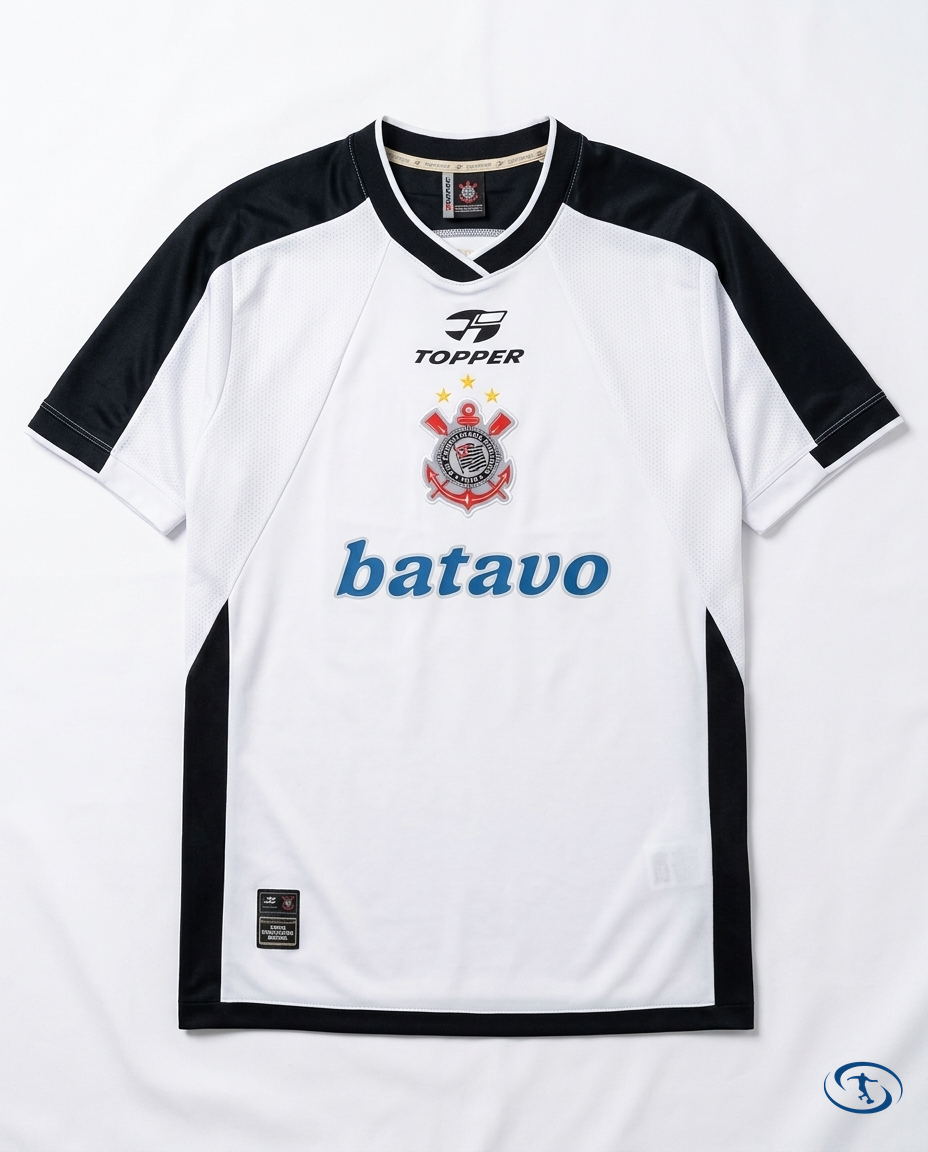 Corinthians Mundial Jersey Retro 2000 Men's - White - Packshot | Sant Sport