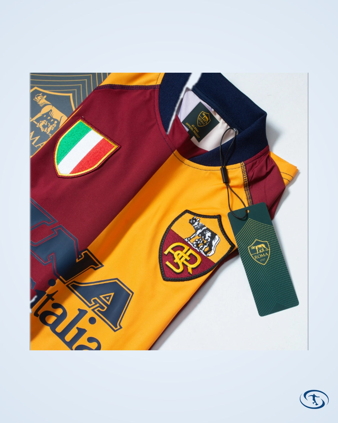 AS Roma Home Player Number Retro Shirt 2001-2002 (Fan Style Printing) - Men's