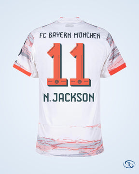 Bayern Munich Away N.Jackson 11 Shirt 25-26 (Official Printing) - Men's