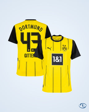 Borussia Dortmund Home Shirt 2024-2025  Fan Version (Official Printing)