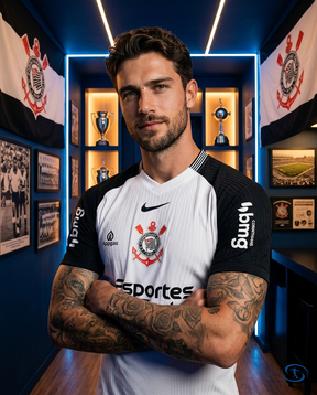 Corinthians Jersey Home w/ Sponsors 2025/26 Player Version Nike Men's - White - Side View | Sant Sport