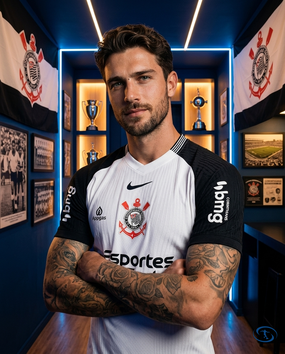Corinthians Jersey Home w/ Sponsors 2025/26 Player Version Nike Men's - White - Side View | Sant Sport