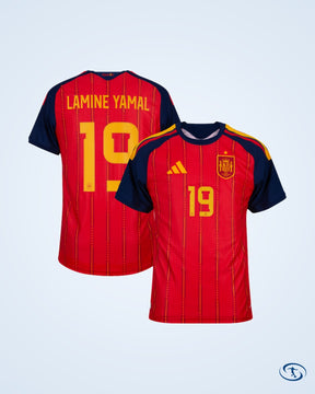 Spain Home Player Number Shirt 2026-2027 (Official Printing) - Men's