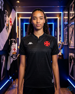 Vasco da Gama Jersey Goalkeeper 2024/25 - Kappa Women's - Black - Front View | Sant Sport