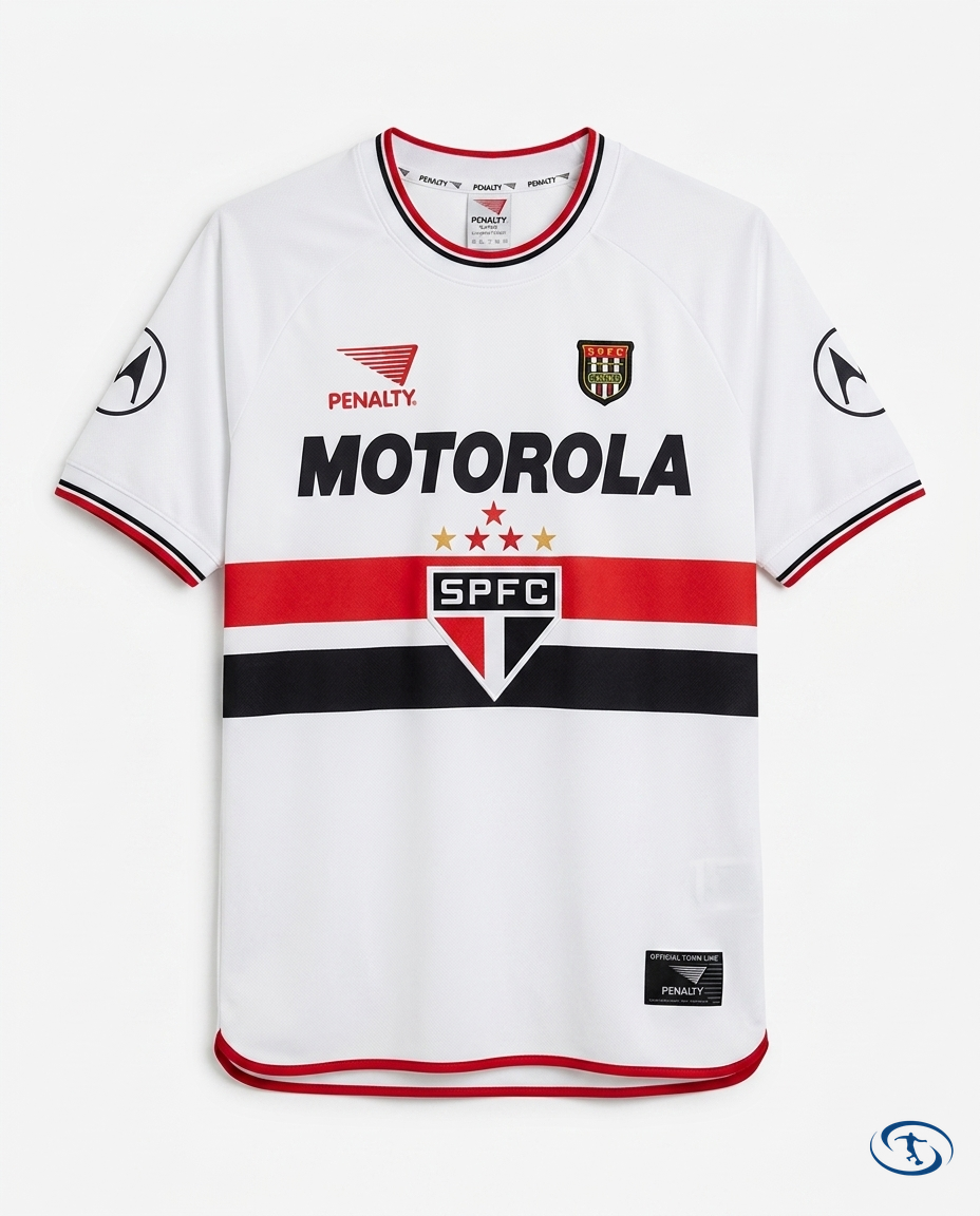 Sao Paulo FC Jersey Retro I 2000/03 Penalty Men's - White - Packshot | Sant Sport