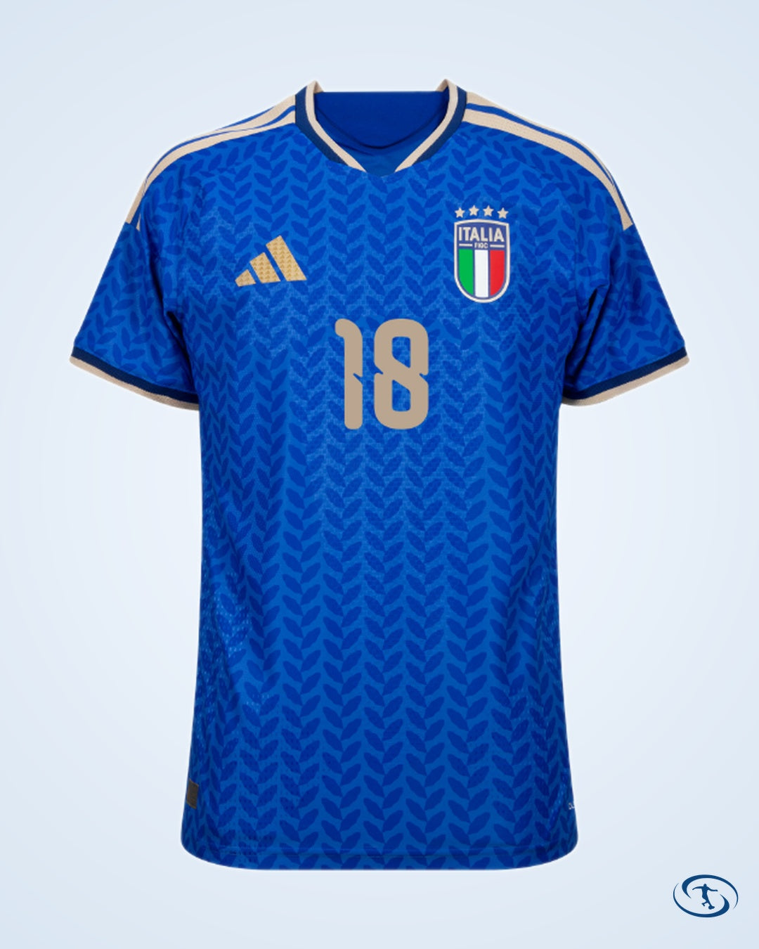 Italy Authentic Home Barella 18 Shirt 2026-2027 (Official Printing) - Men's | Sant Sport
