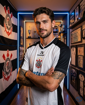 Corinthians Mundial Jersey Retro 2000 Men's - White - Side View | Sant Sport