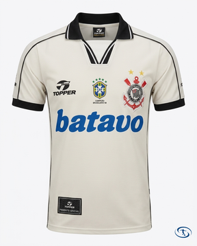 Corinthians Jersey Retro Batavo I 99/00 - White - Packshot | Sant Sport