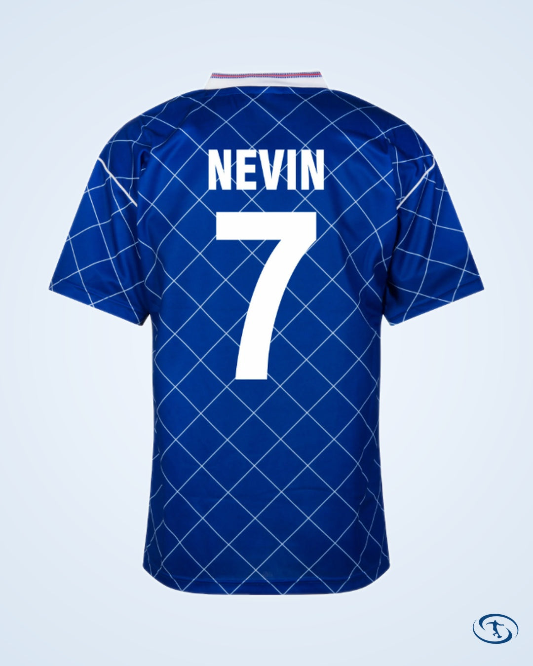 Score Draw Chelsea Home Retro Shirt 1987-1988 (Retro Flock Printing) - Men's