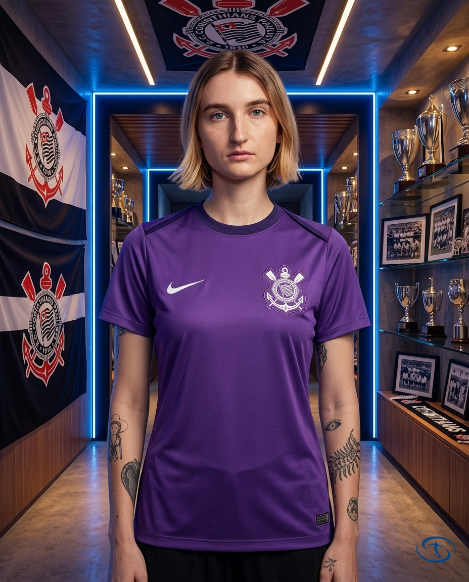 Corinthians Jersey Training 2025/26 Nike Women's - Purple - Front View | Sant Sport