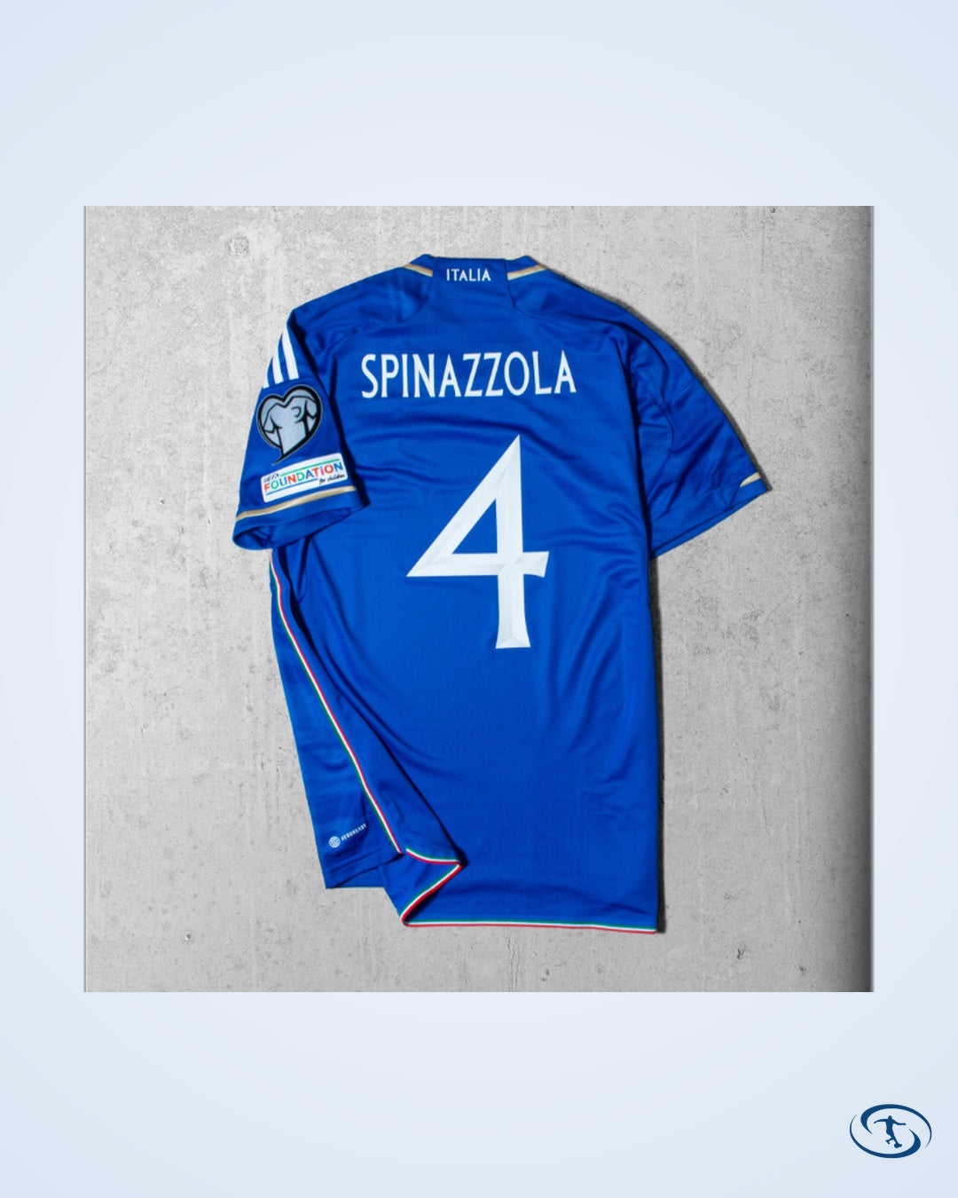 Italy Home Spinazzola 4 Shirt 2023-2024 (Official Printing) - Men's