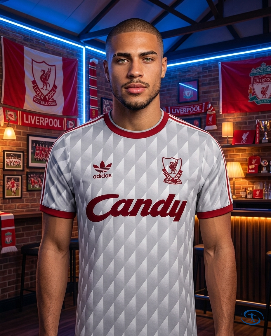 Camisa Retrô Liverpool Away 89/91 Torcedor Adidas Masculina - Cinza - Front View | Sant Sport