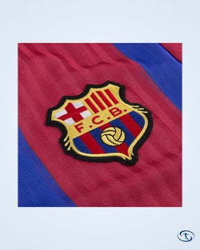 Barcelona Home Koeman 4 Retro Shirt 1990-1992 (Retro Flock Printing) - Men's