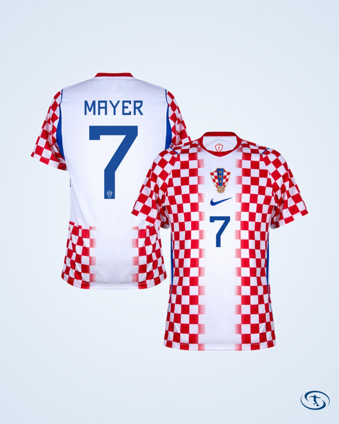 Croatia Home Player Number Shirt 2026 (Player Version) - Men's