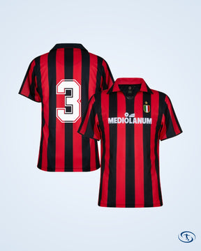 AC Milan Retro Home Shirt 1987-1988 (Retro Flex Printing)