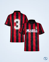 AC Milan Retro Home Player number Shirt 1993-1994 (Retro Flex Printing) - Men's