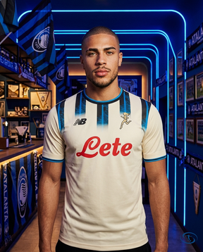 Camisa Atalanta Away 25/26 - Torcedor New Balance Masculino - Branco - Front View | Sant Sport