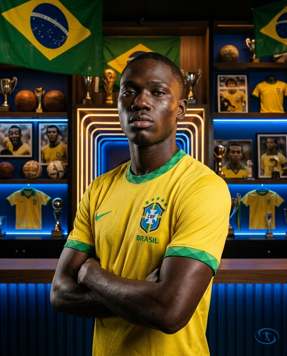 Camisa Seleção Brasileira I 20/21 Torcedor Nike Masculina - Amarelo e Verde - Side View | Sant Sport