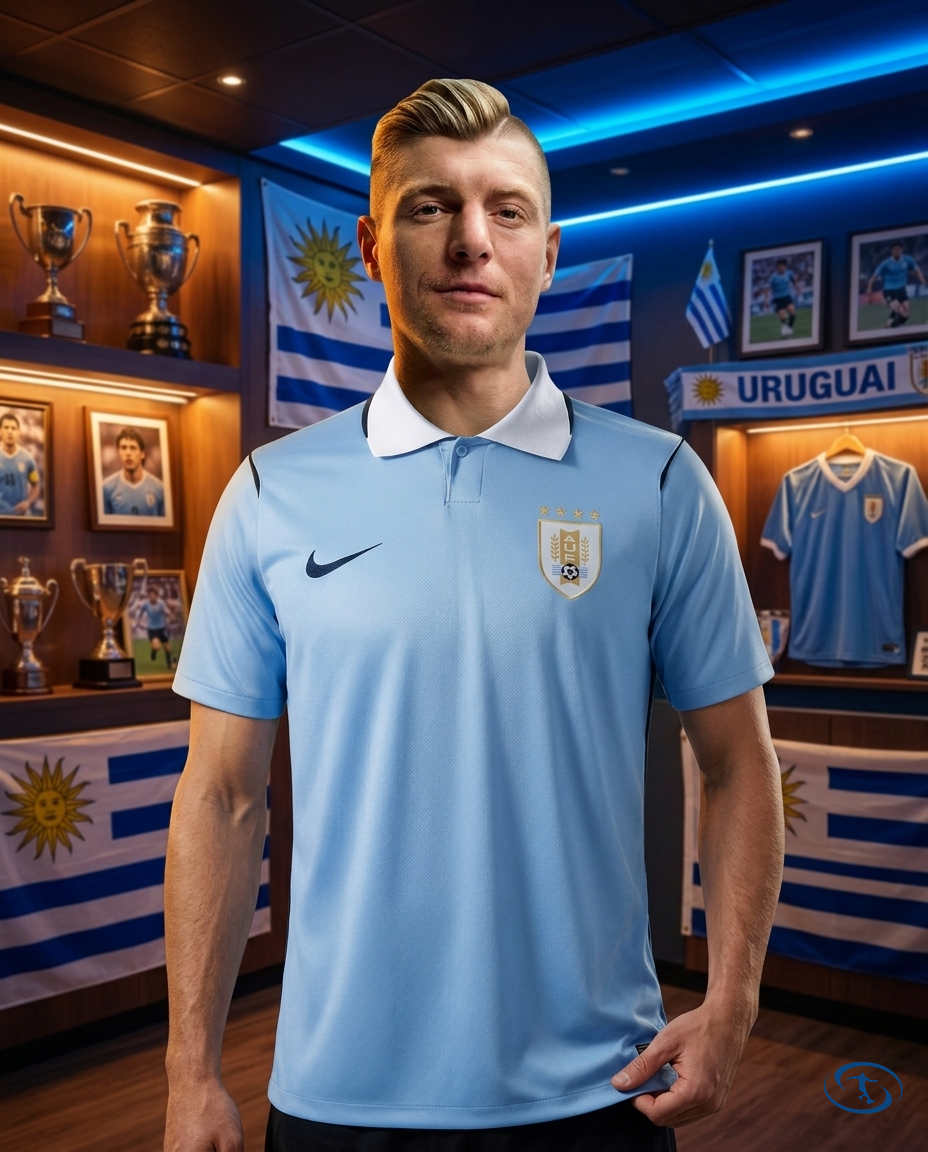 Camisa Uruguai Home 2026/27 Torcedor Nike Masculino - Azul - Front View | Sant Sport
