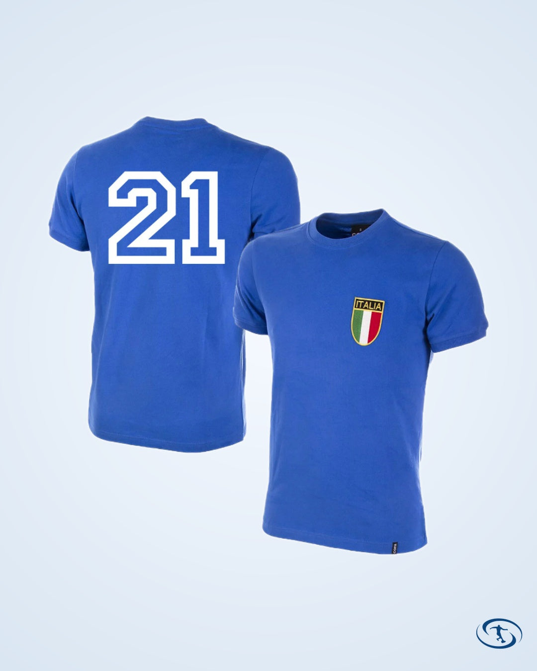 Italy Home No.21 Retro Shirt 1970 (Retro Flock Printing) - Men's