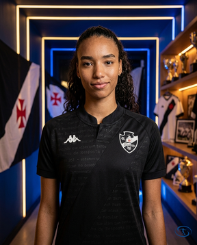 Vasco da Gama Jersey Goalkeeper 2024/25 - Kappa Women's - Black - Badge Close-Up | Sant Sport