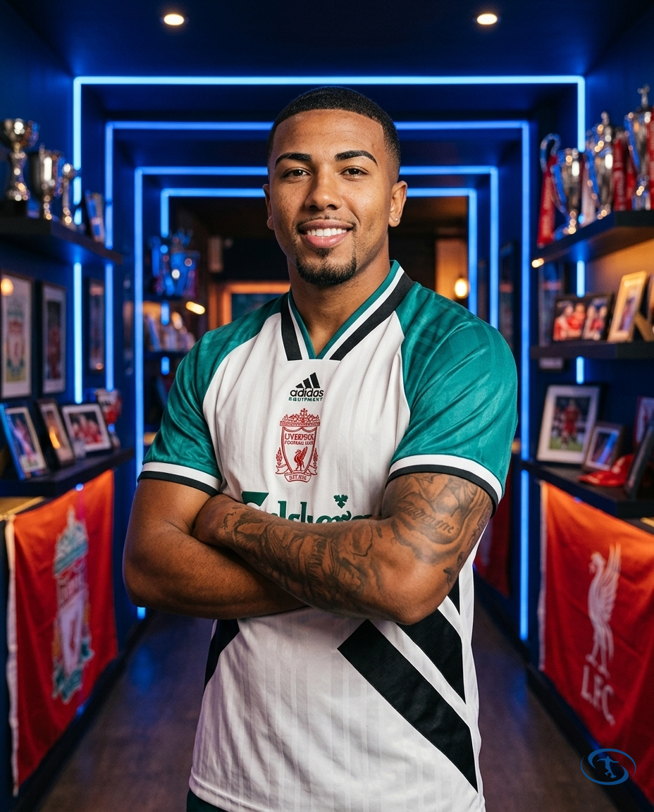 Camisa Retrô Liverpool Away 93/95 Torcedor Adidas Masculina - Branca, Verde e Preto - Side View | Sant Sport