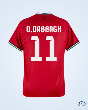 Kelme Palestine Away O.Dabbagh 11 Shirt 2024-2025 (Fan Style Printing) - Men's