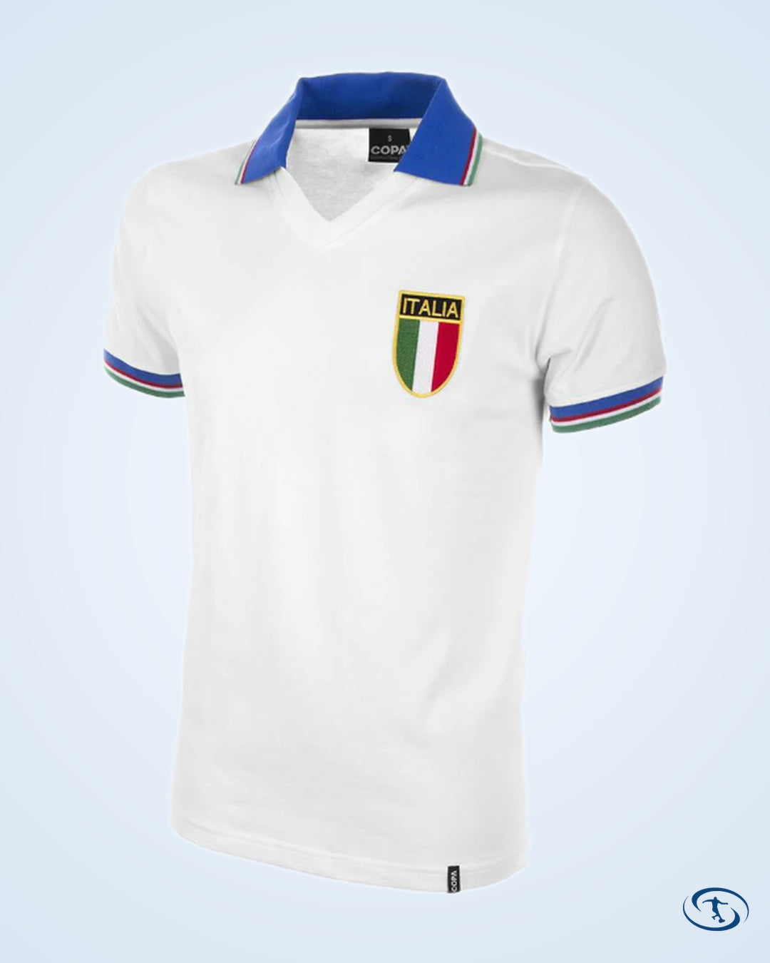 Italy Away Rossi 20 Retro Shirt World Cup 1982 (Retro Flock Printing) - Men's | Sant Sport