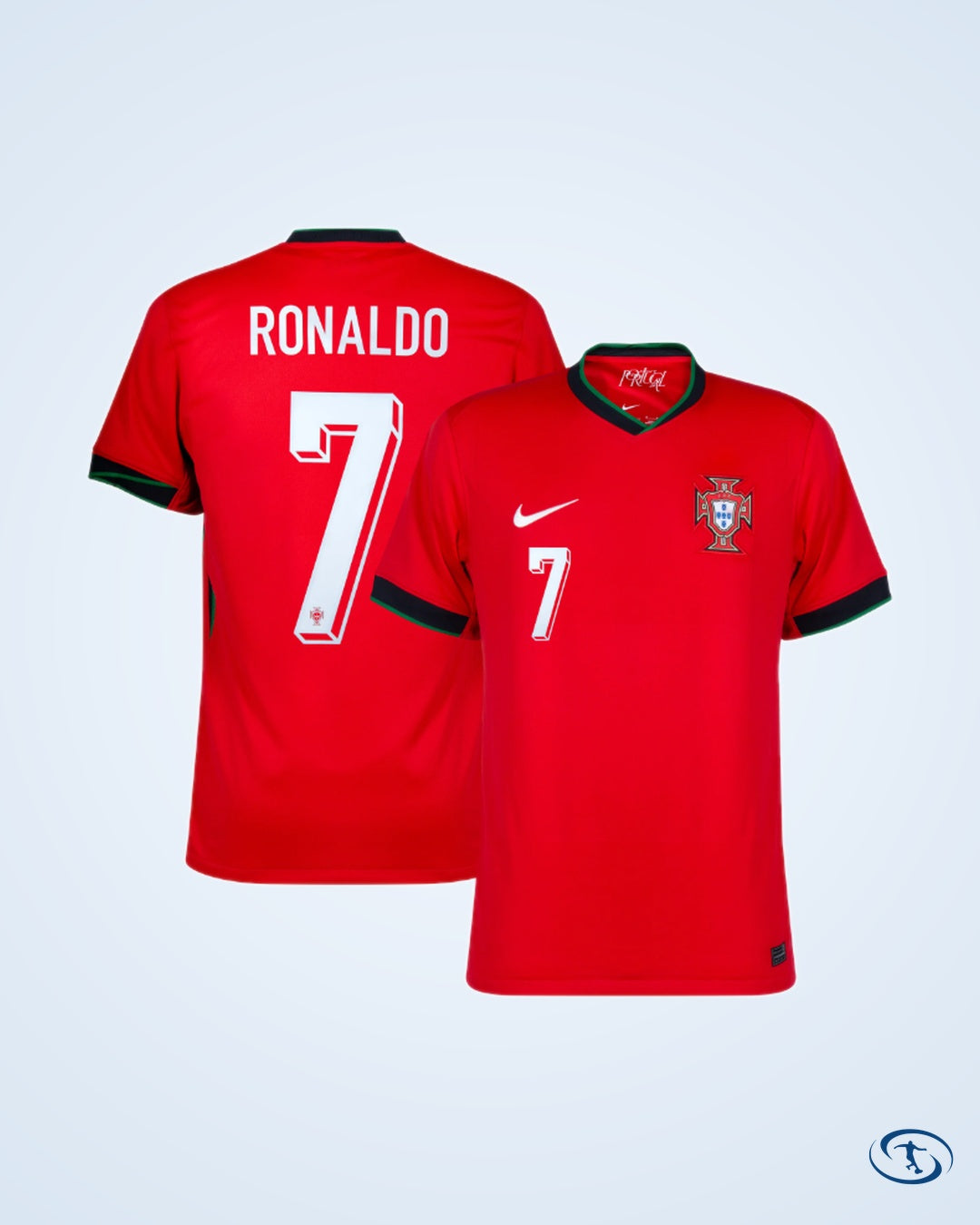 Portugal Home Player Shirt 2024-2025 Fan Version (Official Printing)