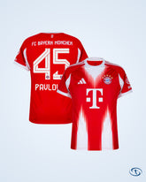 Bayern Munich Home Player Number Shirt 2025-2026 (Official Printing) - Men's
