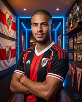 Camisa River Plate Away 2025/26 - Torcedor Adidas Masculino - Vermelho e Preto - Side View | Sant Sport