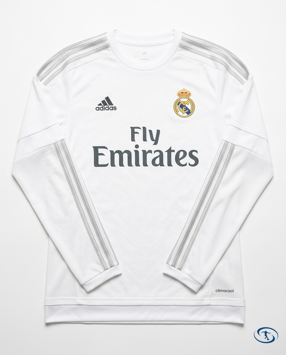 Real Madrid Jersey Retro Long Sleeve 2015/16 Adidas Men's - Packshot | Sant Sport