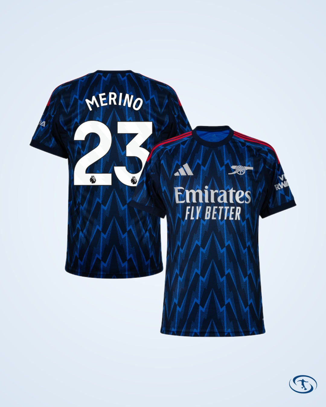 Arsenal Away Player Number Shirt 2025-2026 (Player Version) - Men's