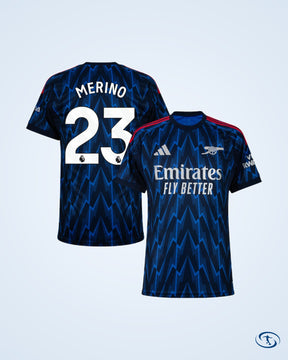 Arsenal Away Player Number Shirt 2025-2026 (Player Version) - Men's