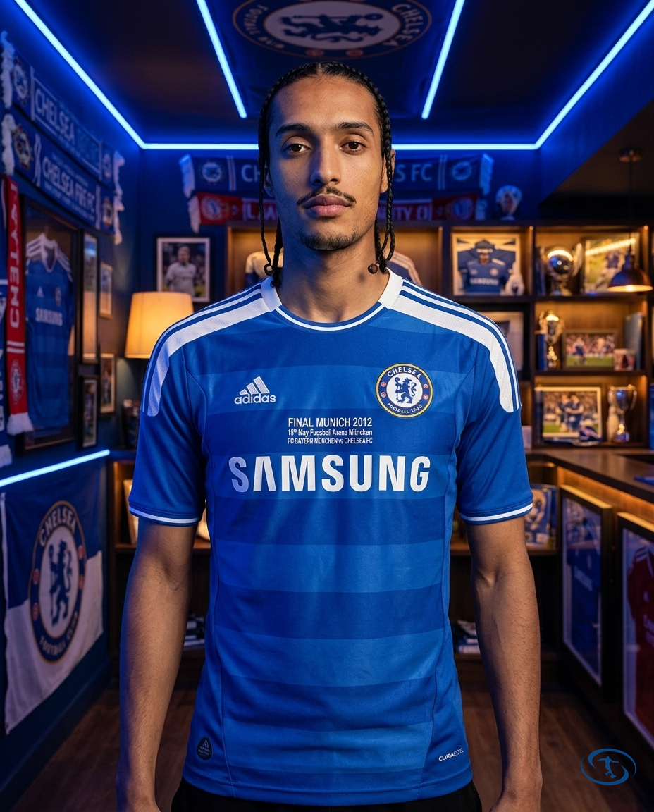 Camisa Chelsea Retrô 2011/12 Torcedor Adidas Masculina - Azul - Front View | Sant Sport
