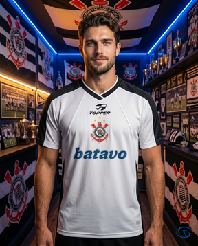 Corinthians Mundial Jersey Retro 2000 Men's - White - Front View | Sant Sport