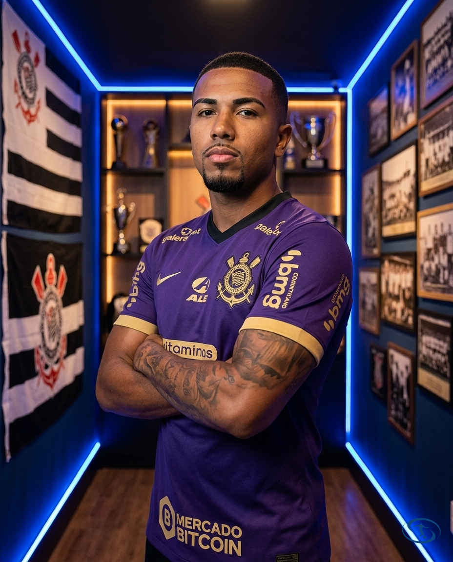 Corinthians Jersey w/ Sponsors 2021/22 Retro Nike Men's - Roxa - Side View | Sant Sport