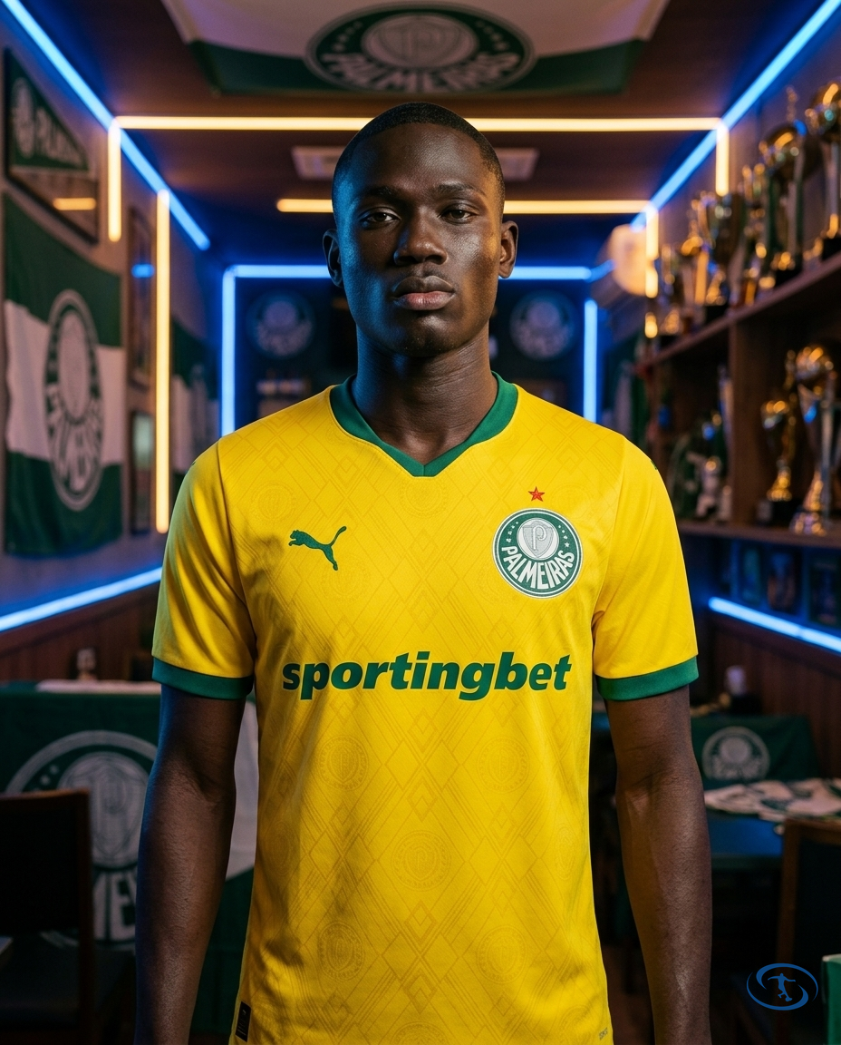 Palmeiras Jersey Third 2025/26 - Puma Men's - Yellow - Front View | Sant Sport