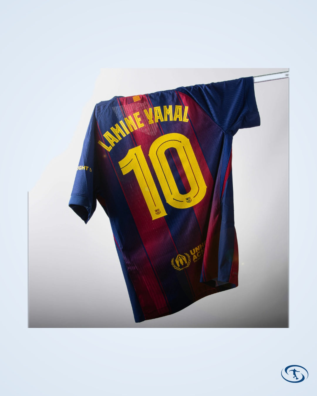 Barcelona Home Lamine Yamal 10 Shirt (Champions League Printing) - Men's