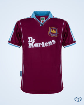 Score Draw West Ham Utd Home Retro Shirt 1999-2001 - Men's