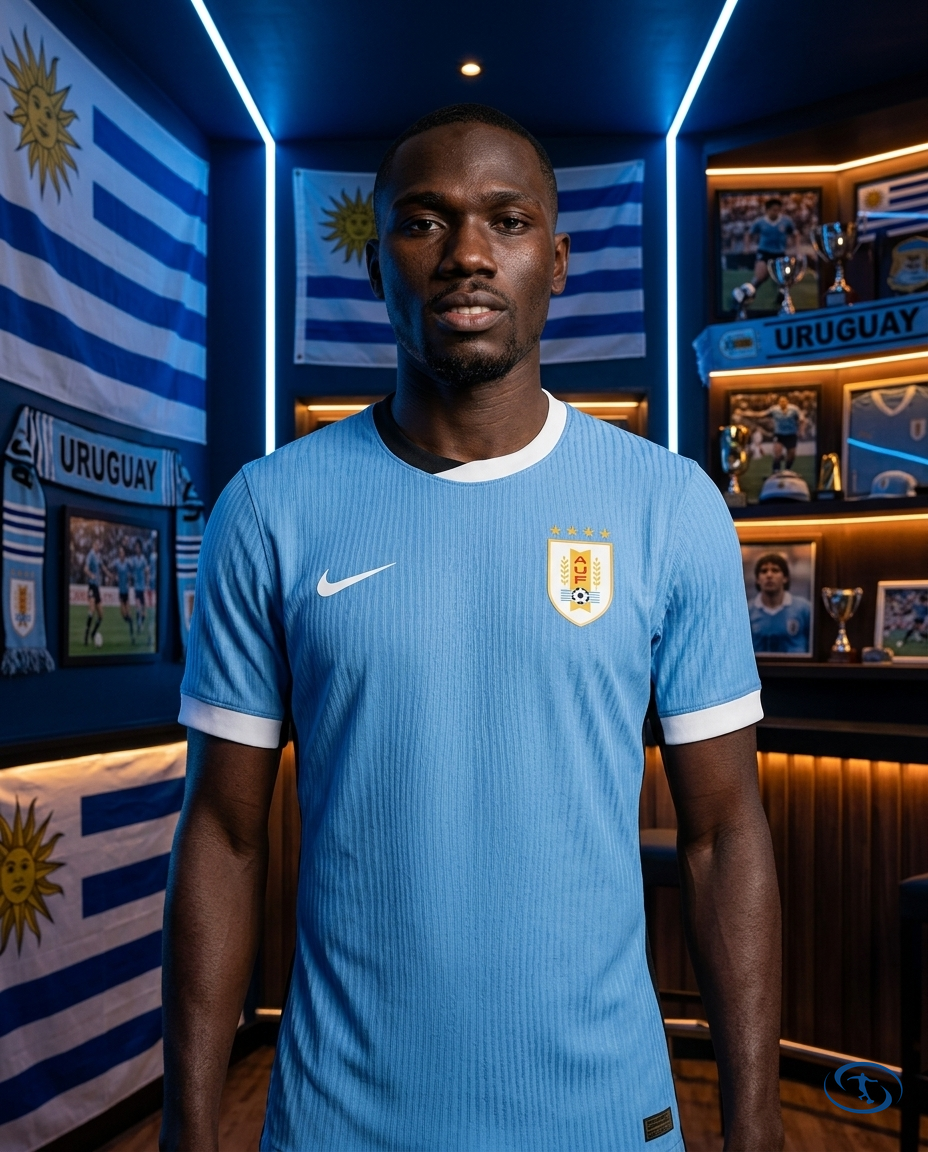 Camisa Uruguai Home Copa América 24/25 - Torcedor Nike Masculino - Azul Celeste - Front View | Sant Sport