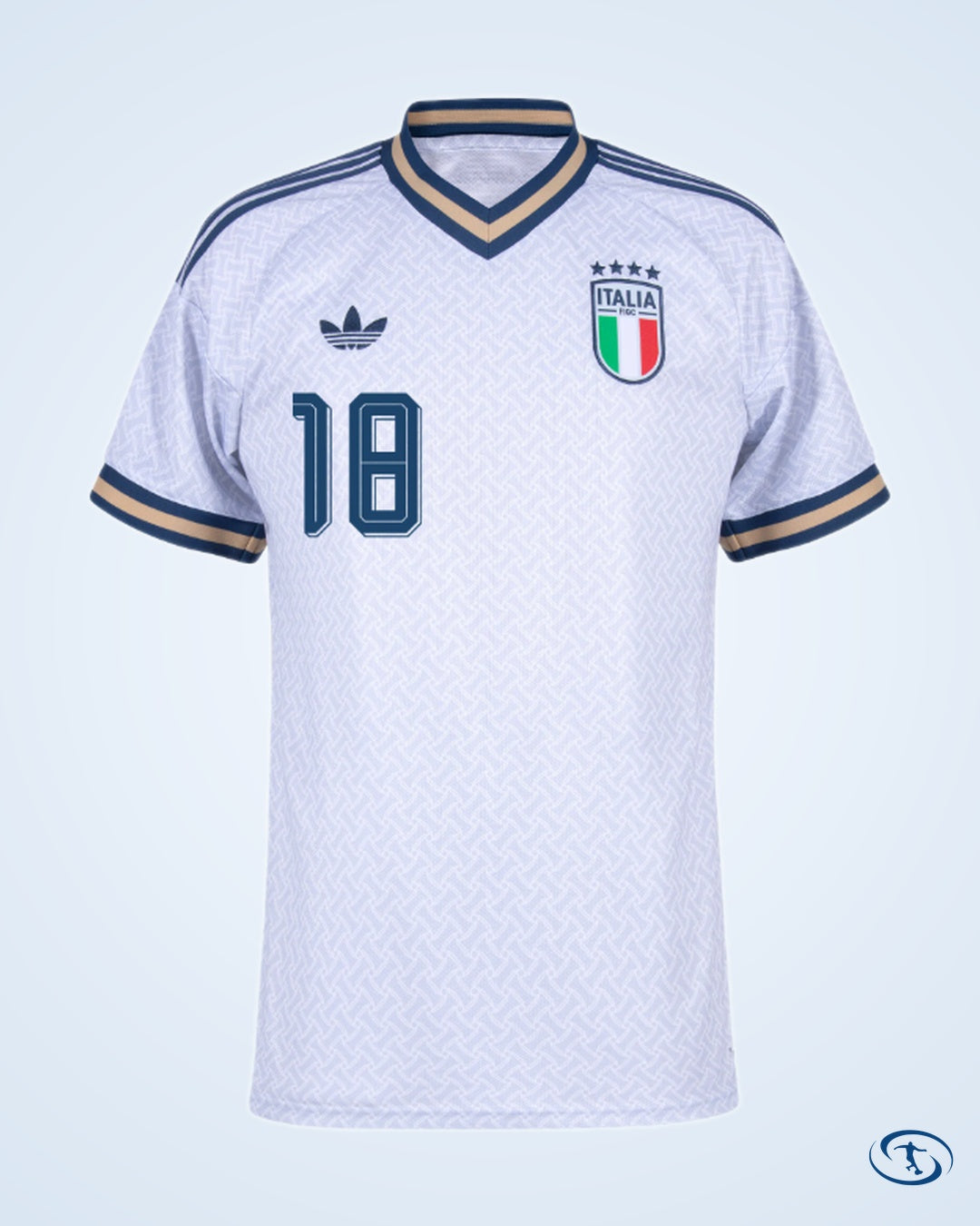 Italy Away Barella 18 Shirt 2026-2027 (Official Printing) - Men's | Sant Sport