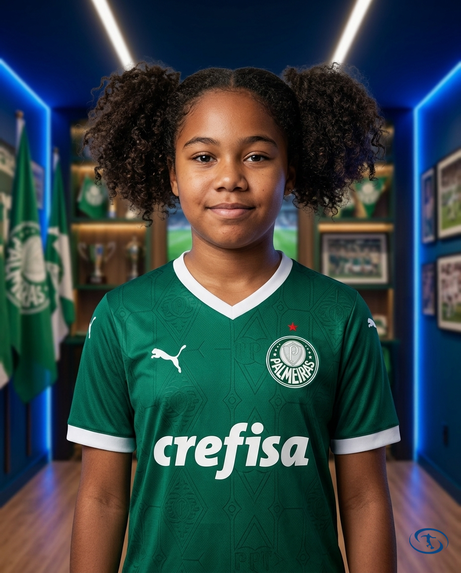Palmeiras Kids Kit 2025/26 - Green - Badge Close-Up | Sant Sport
