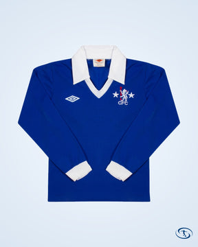 Chelsea 1975-1977 Home L/S KIDS Shirt - Size KIDS 30-32" chest - Kids