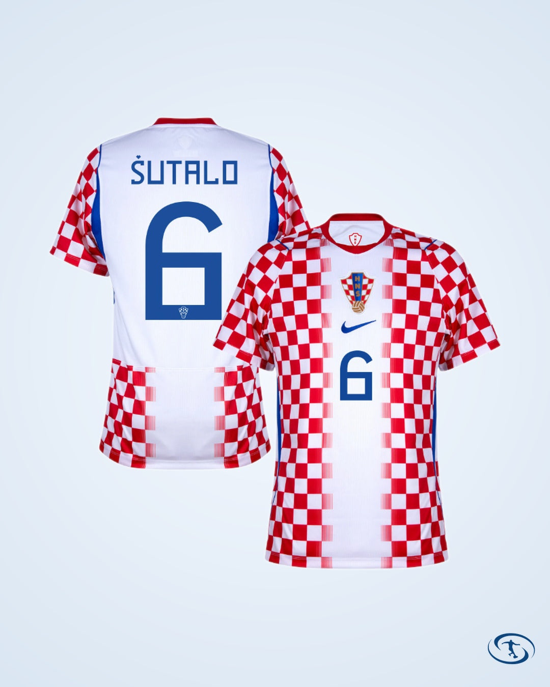 Croatia Home Player Number Shirt 2026 (Player Version) - Men's