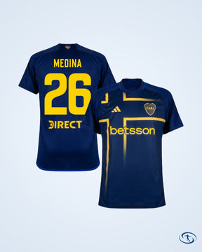 Boca Juniors 3rd Medina 26 Shirt 2024-2025 (Fan Style Printing) - Kids - Kids