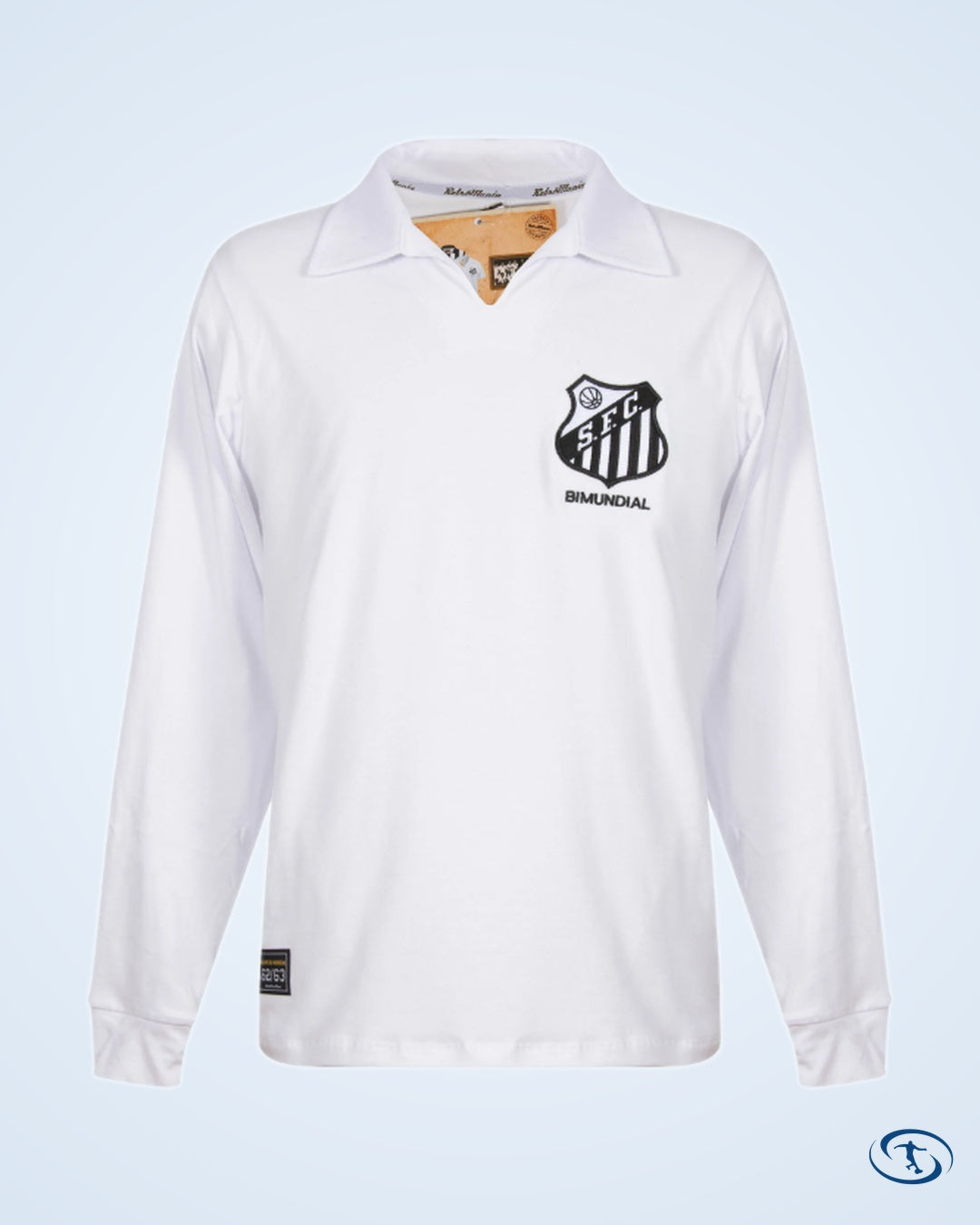 Santos Retro Home L/S Pelé 10 Shirt 1963 (Retro Flock Printing) - Men's | Sant Sport