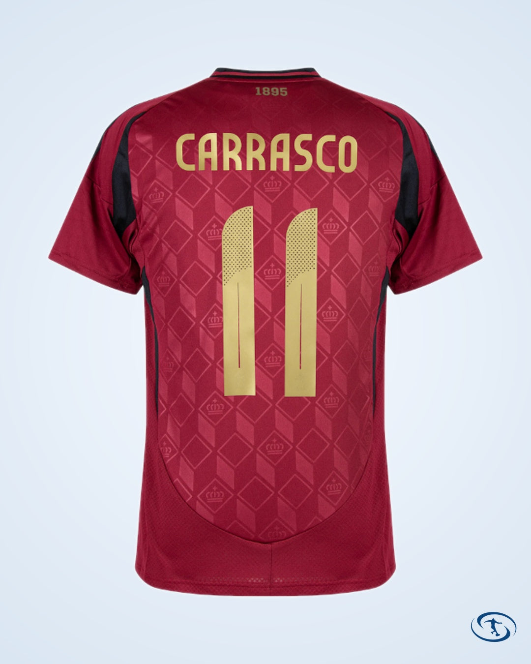 Belgium Home Carrasco 11 Jersey 2024-2025 (Official Printing) - Men's