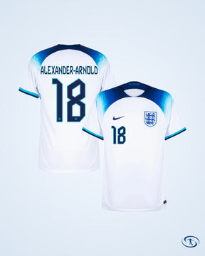 England Home Alexander-Arnold 18 Shirt 2022-2023 (Official Printing) - Men's