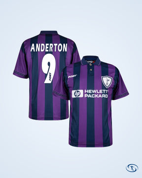 Pony Tottenham Away Retro Anderton 9 Shirt 1997-1998 (Retro Printing) - Men's